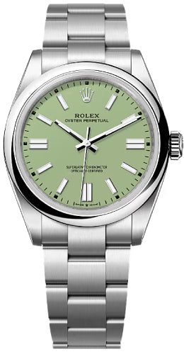 Rolex Oyster Perpetual 41 Pistachio Green Dial Oyster Bracelet - 134300 - 2025