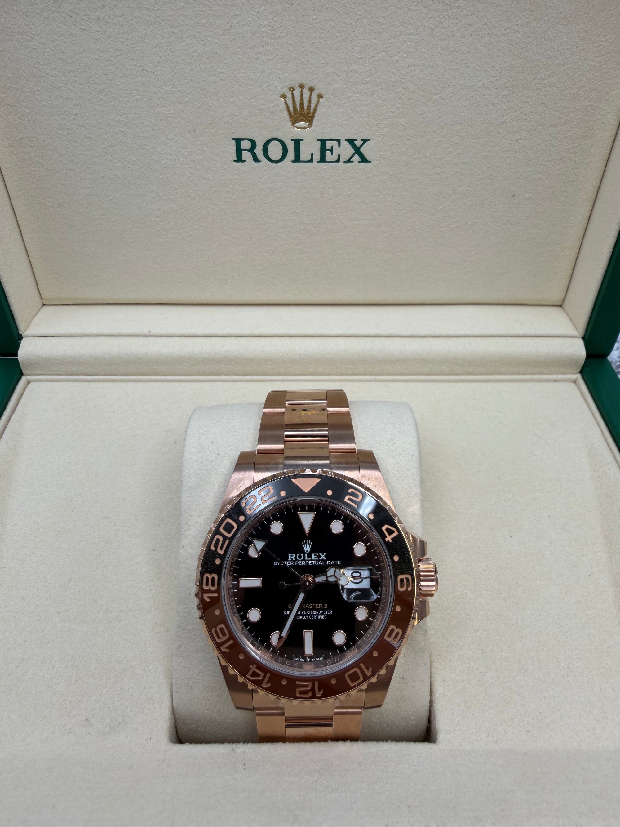 Rolex Everose GMT-Master II 40mm Watch - Rootbeer- 126715CHNR